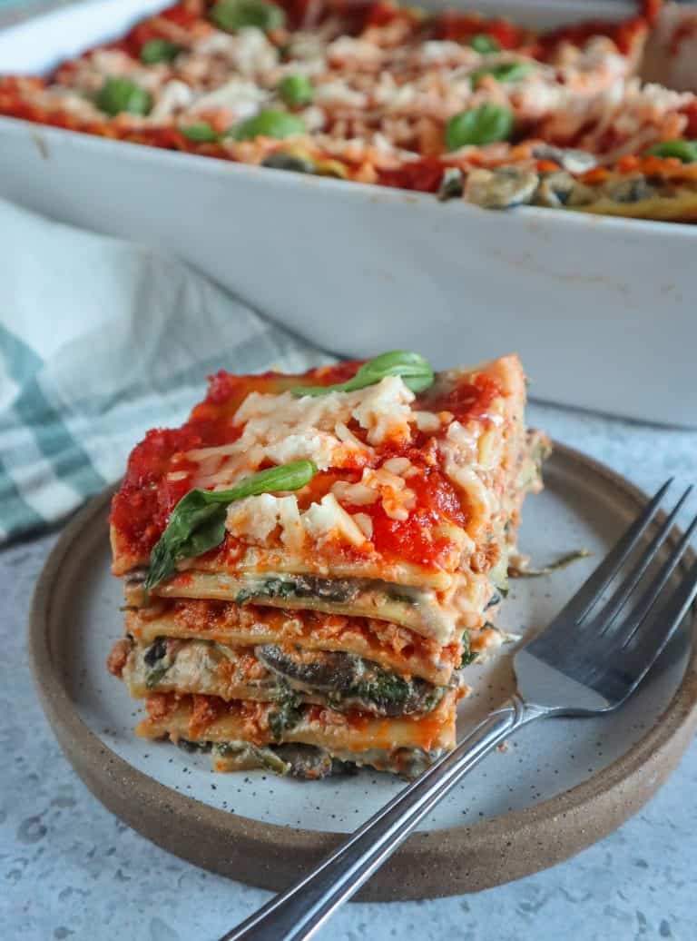 Vegan Spinach Lasagna (with the best Cashew Ricotta)