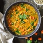 vegan lentil curry soup