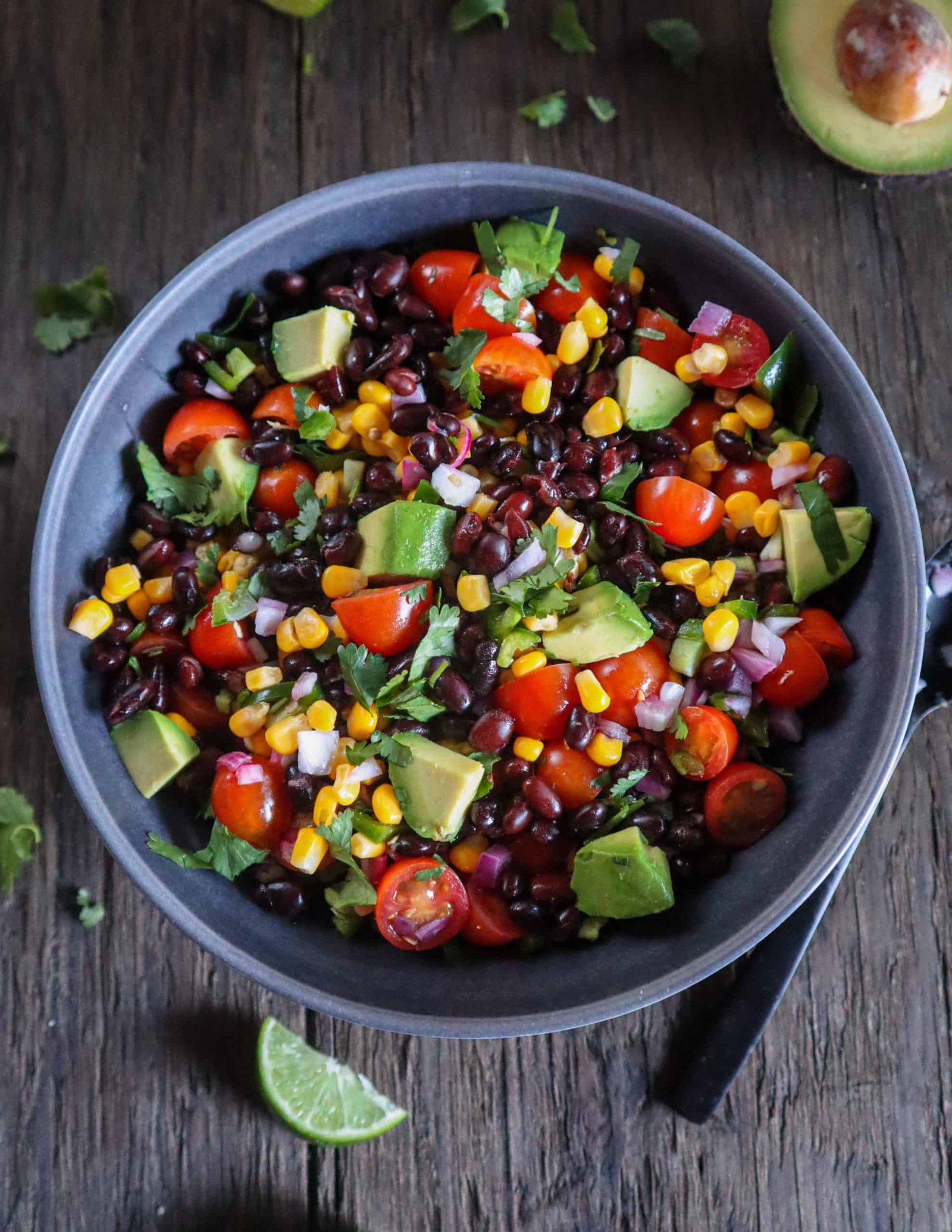 black bean avocado salad