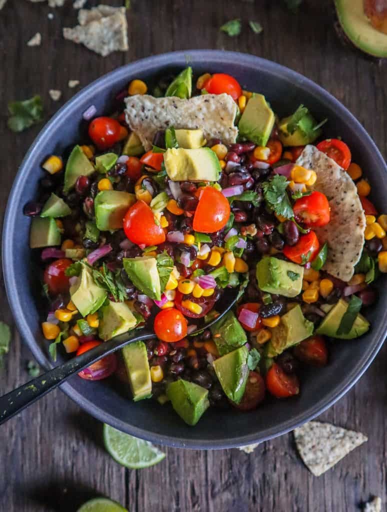 black bean avocado salad