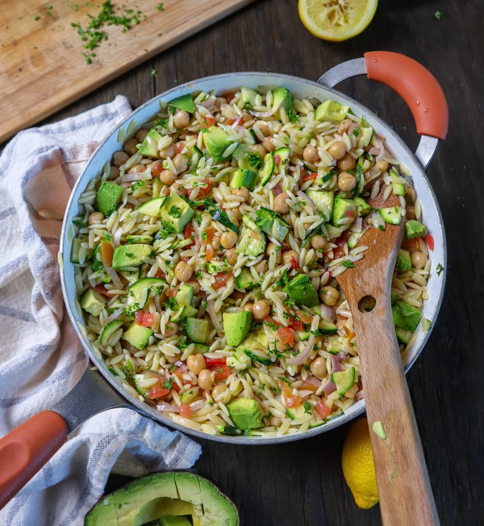 lemon orzo salad