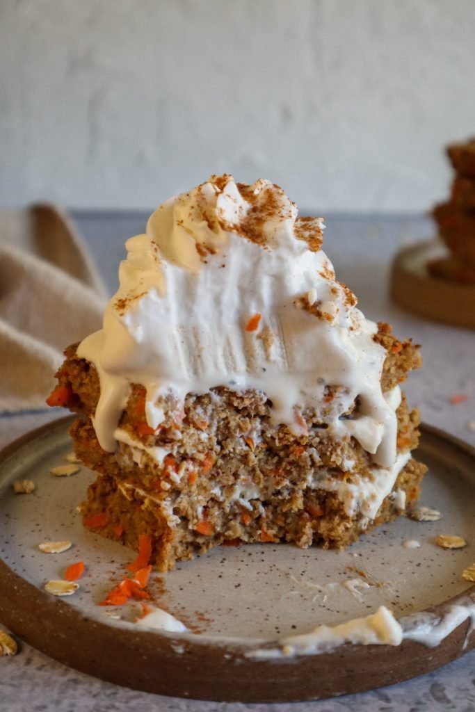 carrot cake baked oats