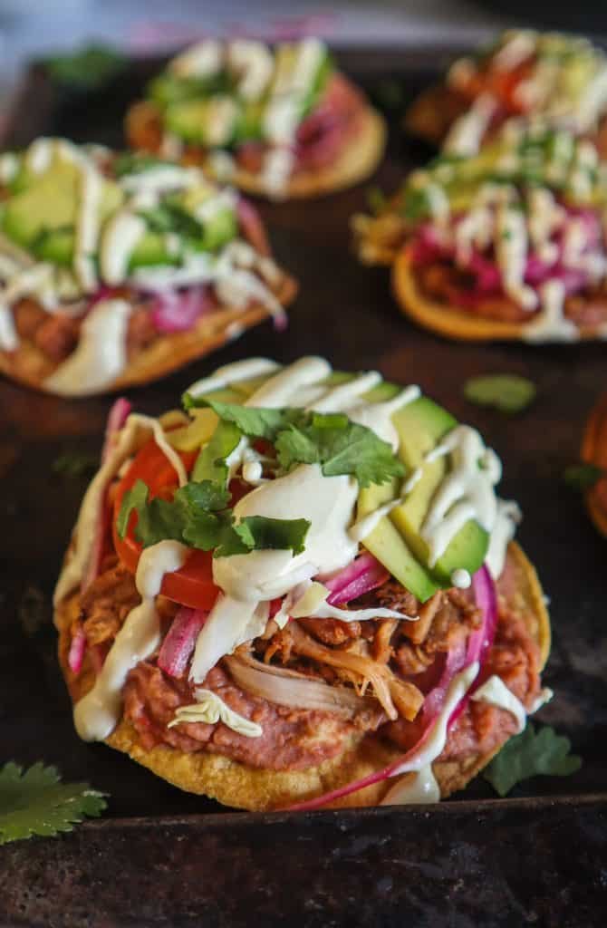 mexican vegan tostadas