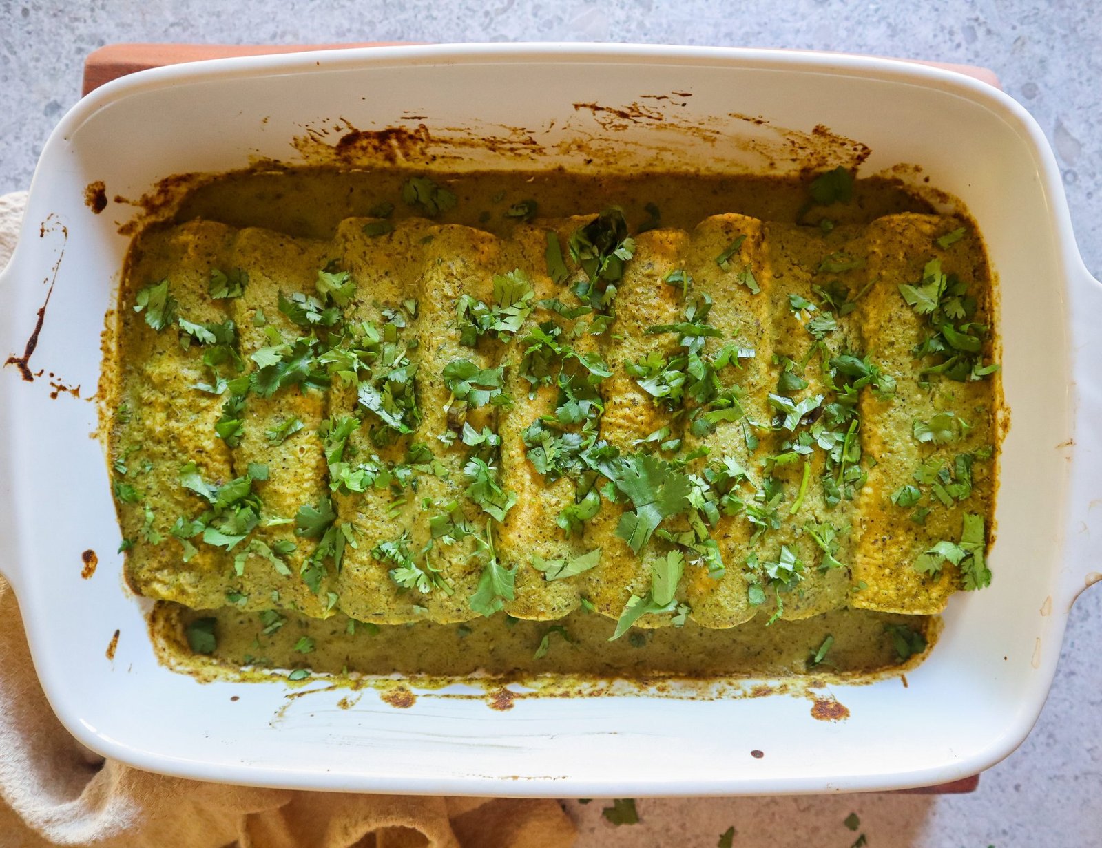Enchiladas Verdes Suizas (Vegan, GlutenFree & Healthy)