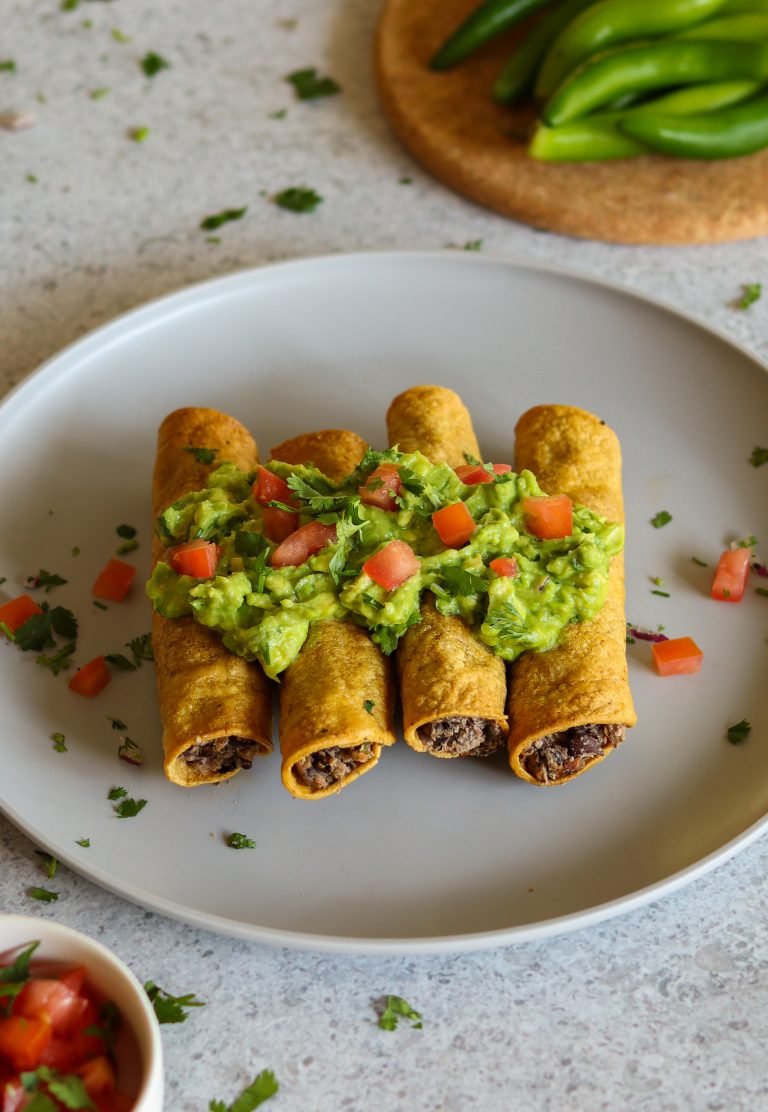 black bean flautas