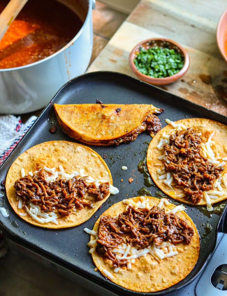 birria tacos made vegan and healthy.