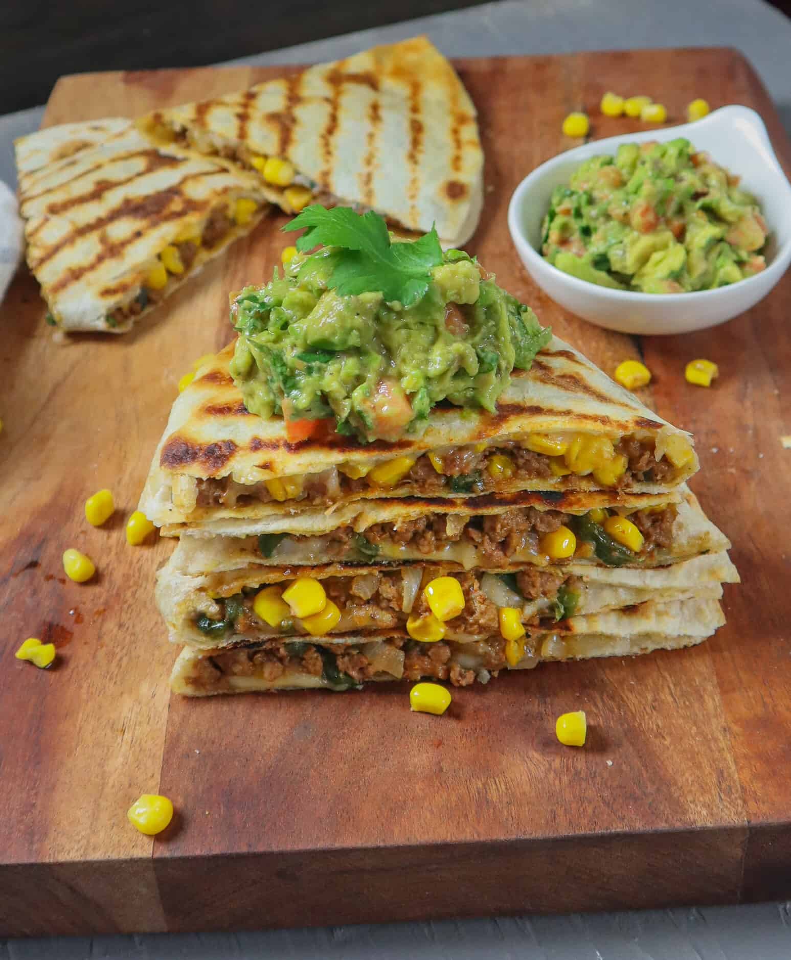Vegan Quesadilla Recipe (Loaded with Veggies and Vegan Meat)