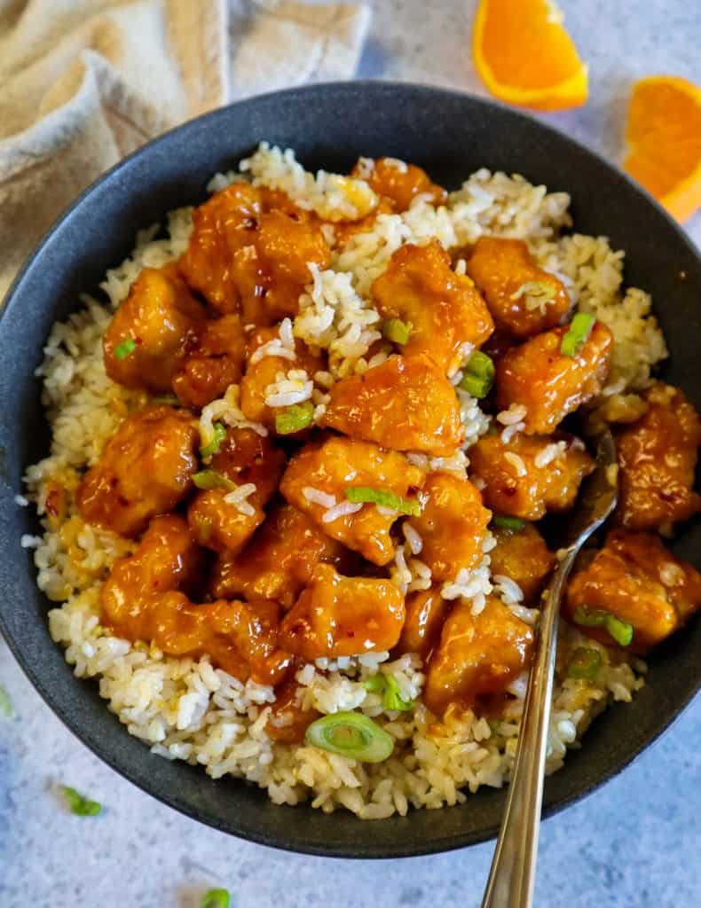 vegan orange chicken recipe