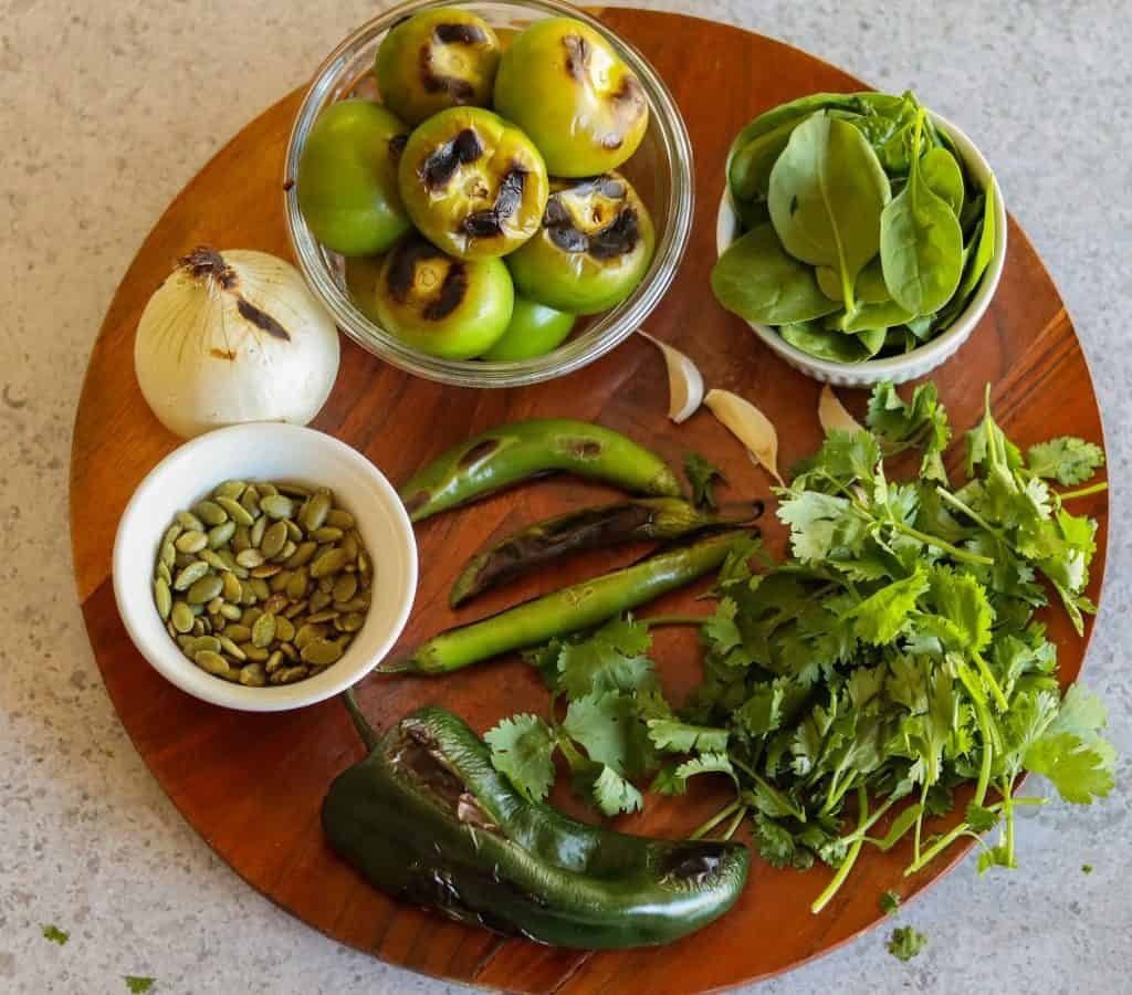 vegan pozole verde ingredients