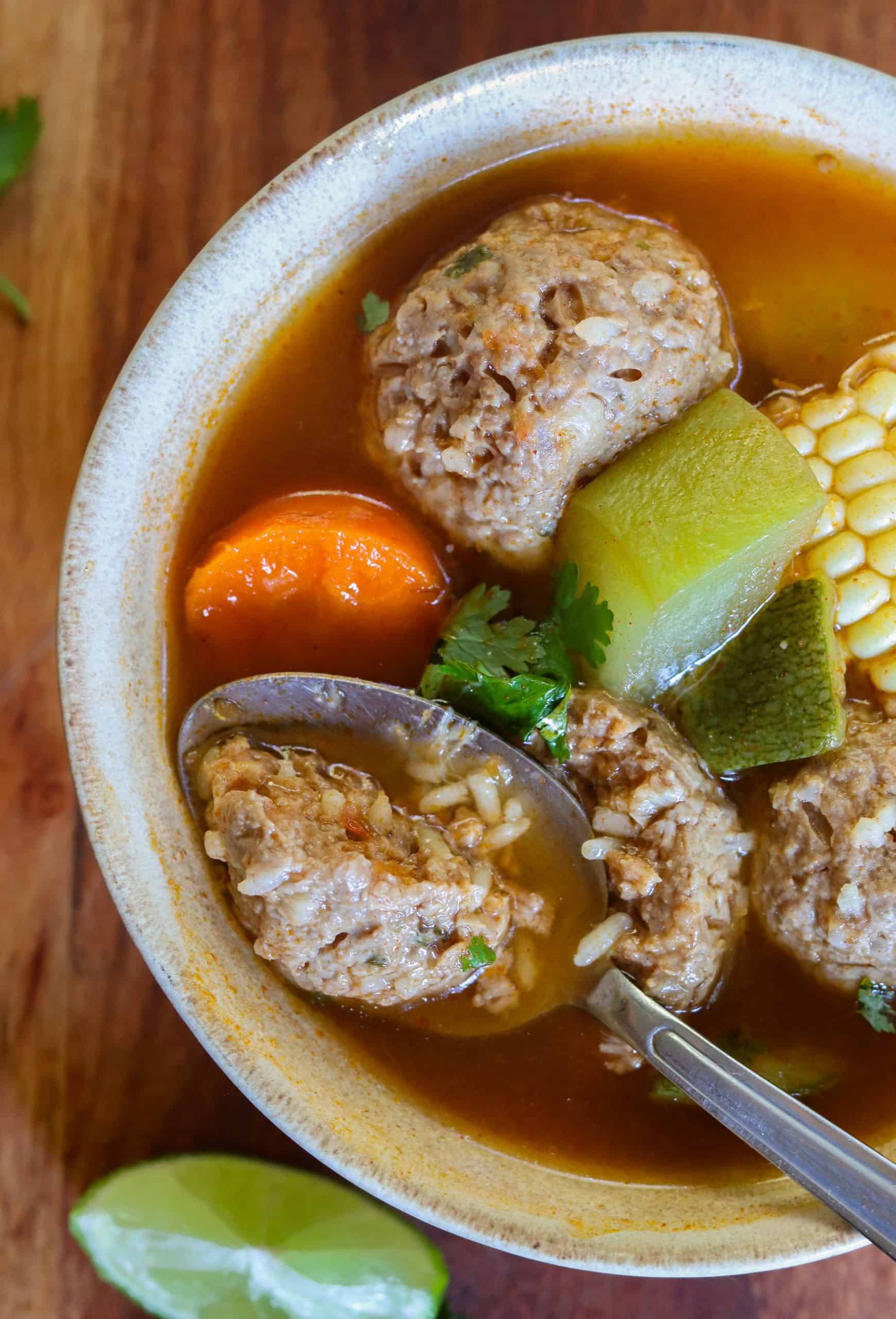 The BEST Albondigas Soup Recipe (Authentic Mexican Meatball Soup)