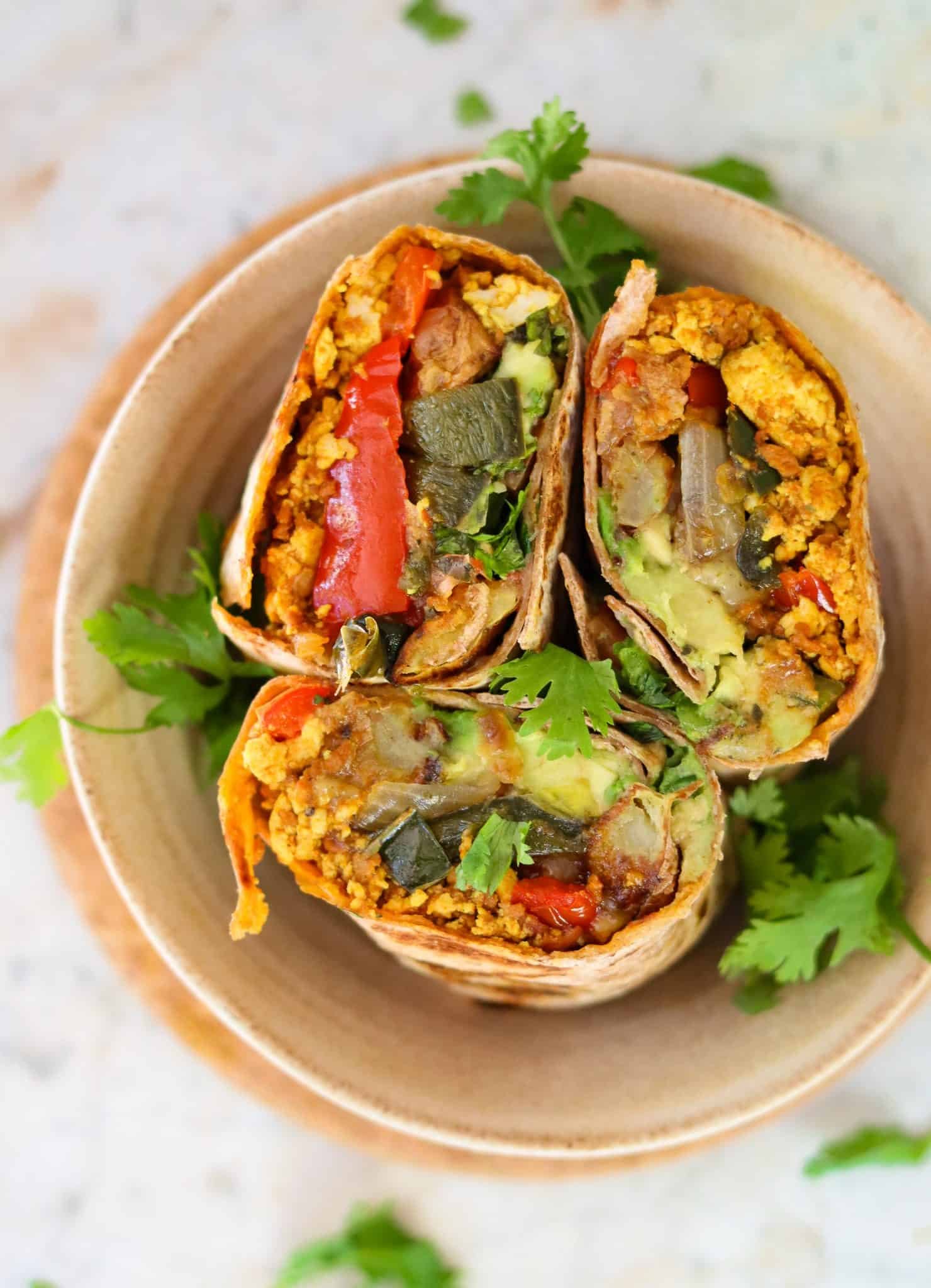 Vegan Breakfast Burritos (Mexican-style!)