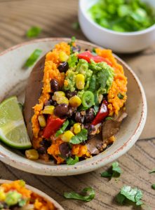 Black Bean Stuffed Sweet Potatoes (Easy & Vegan)