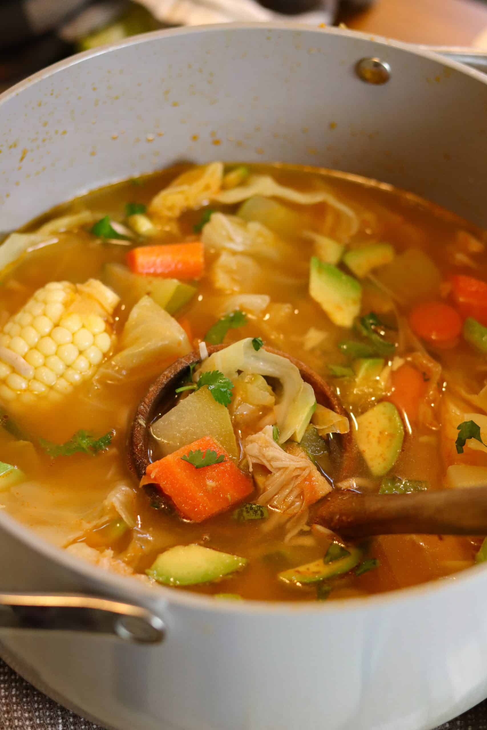 Mexican Chicken Soup Recipe (Caldo de Pollo) - Thrift and Spice