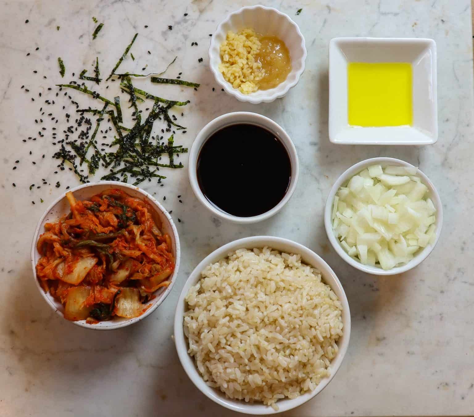 Vegan Kimchi Fried Rice - Healthy Simple Yum