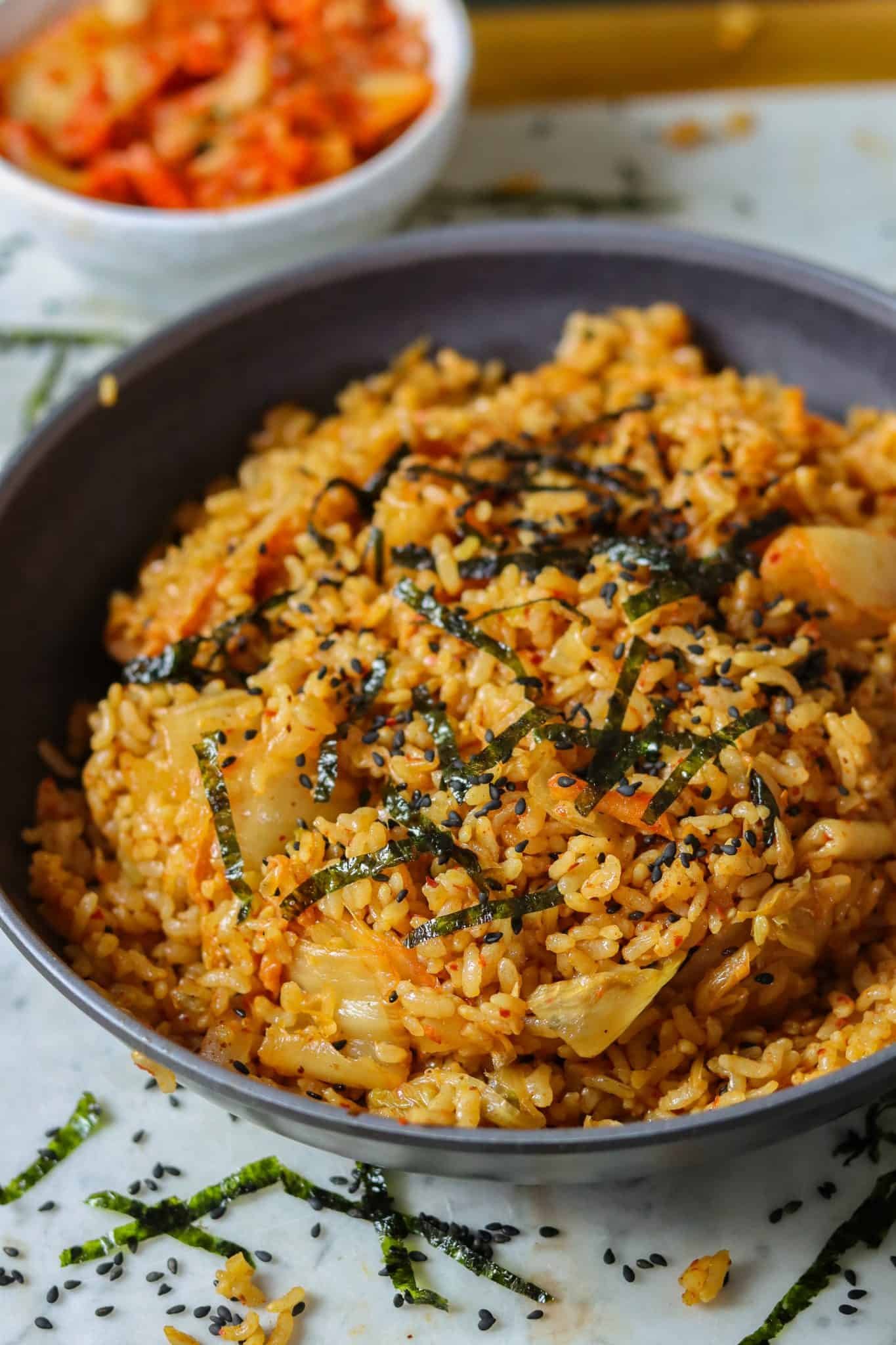 Vegan Kimchi Fried Rice - Healthy Simple Yum