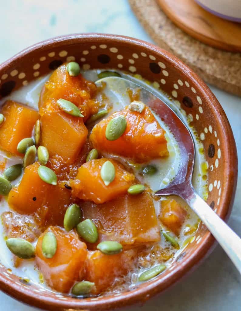 calabaza en dulce day of the dead food.