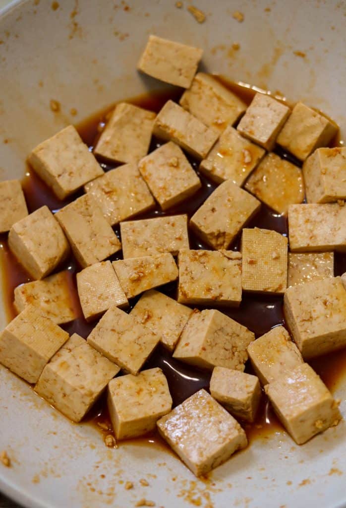 marinaded tofu.