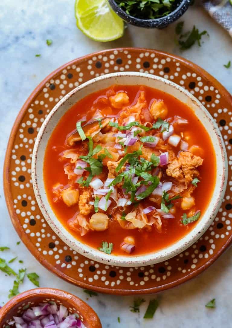 menudo in a bowl.