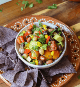 ensalada de frijoles