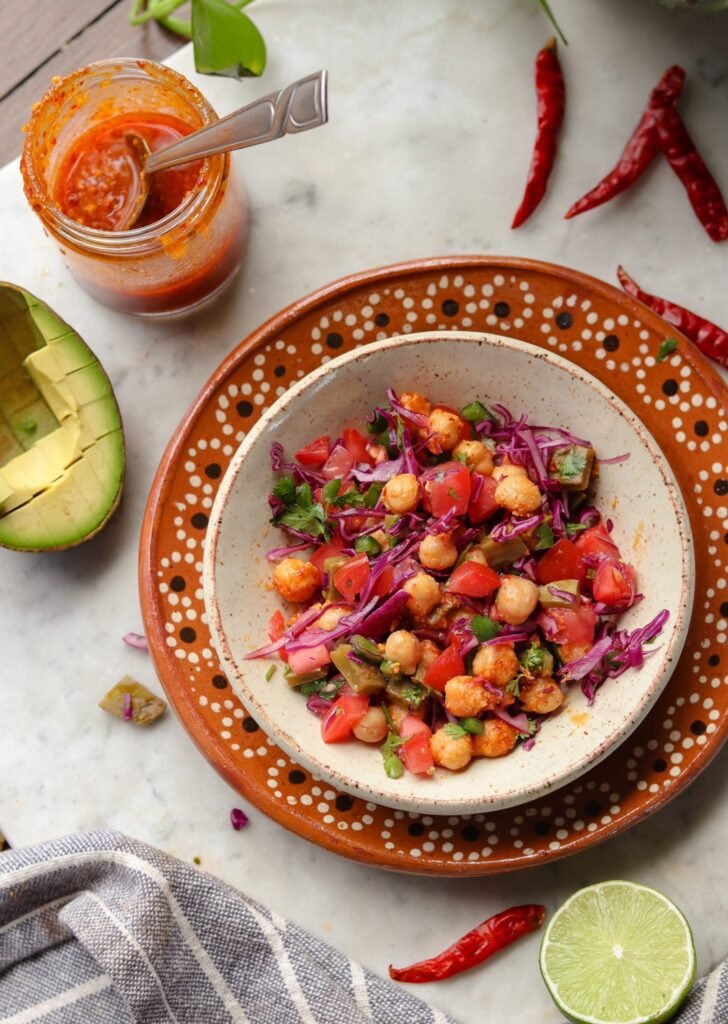 ensalada de garbanzos