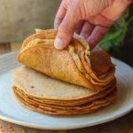 lentil wrap recipe on a plate.