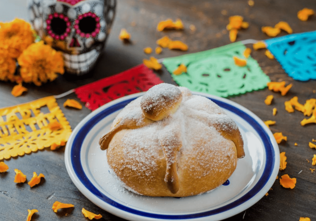 pan de muerto day of the dead food.