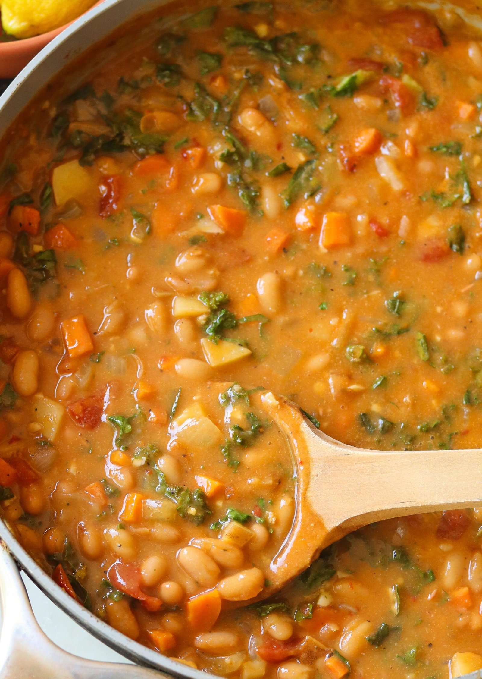 Bean and Kale Soup (Creamy & Comforting)