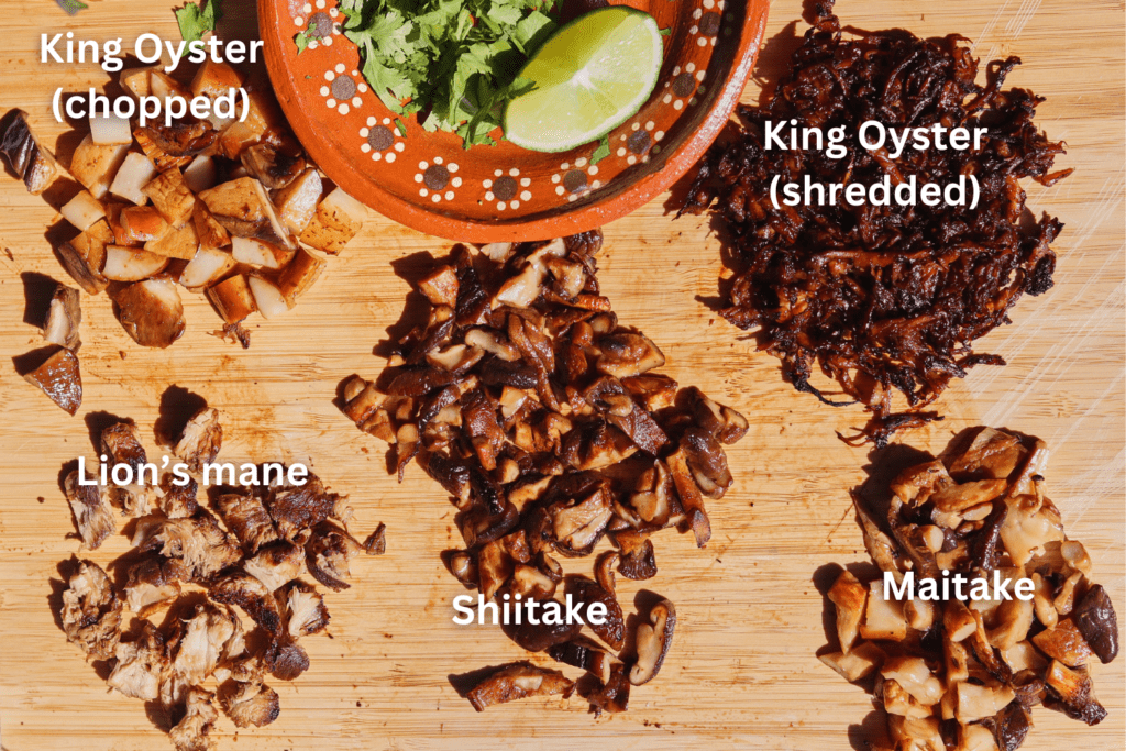 vegan mushroom tacos lions mane recipe.