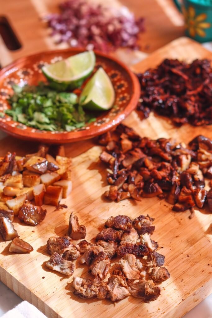 mushrooms for vegan burrito bowl.