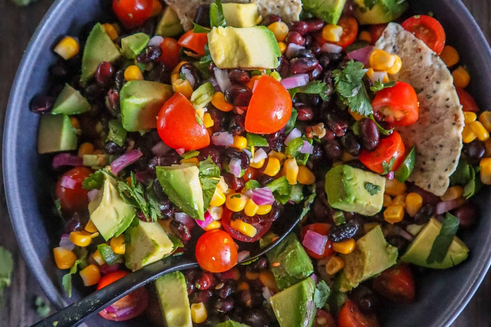 black bean avocado salad