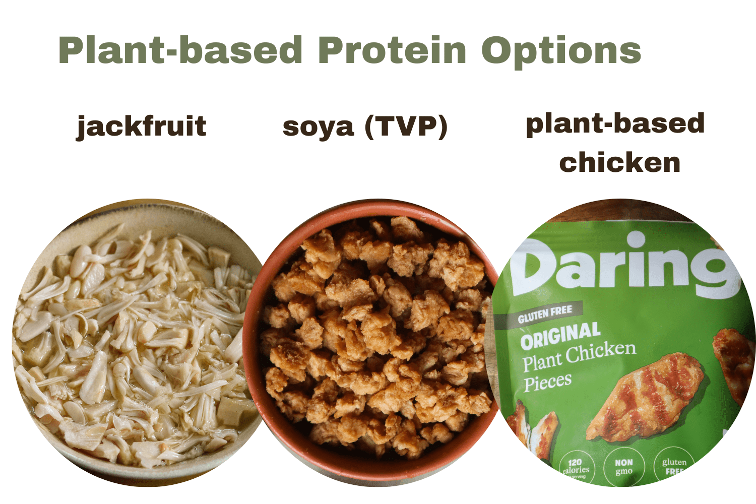 vegan meat substitute options.