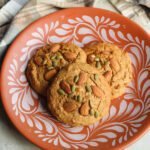 healthy pan dulce cookies on a mexican plate.