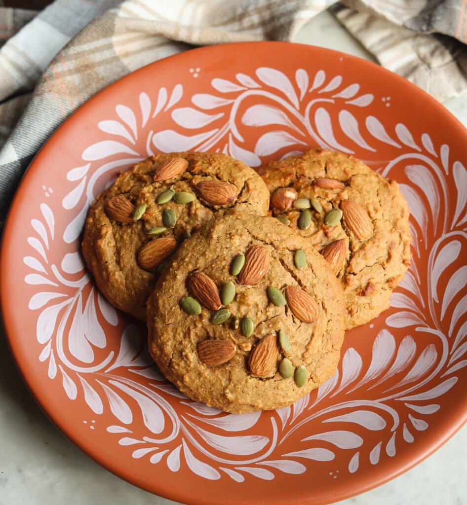 healthy pan dulce cookies on a mexican plate.