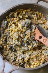 poblano pepper recipe in a pan.