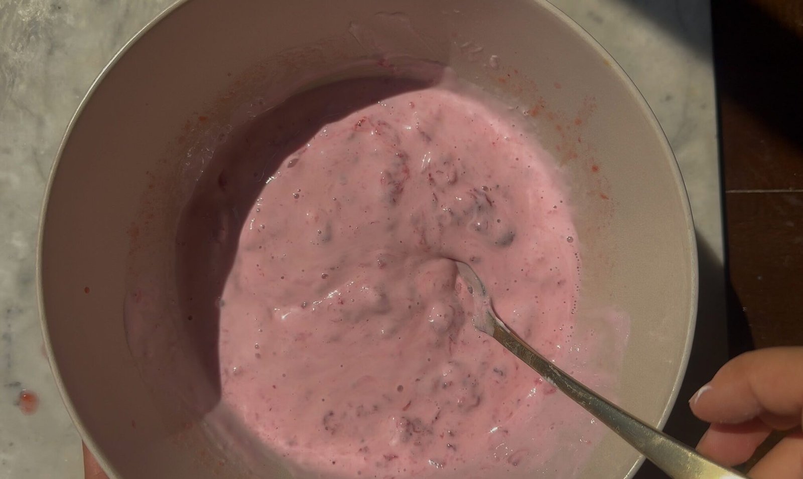healthy no-bake dessert recipe for strawberry yogurt bites.