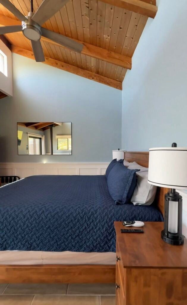 fort ross lodge with hot tub views.