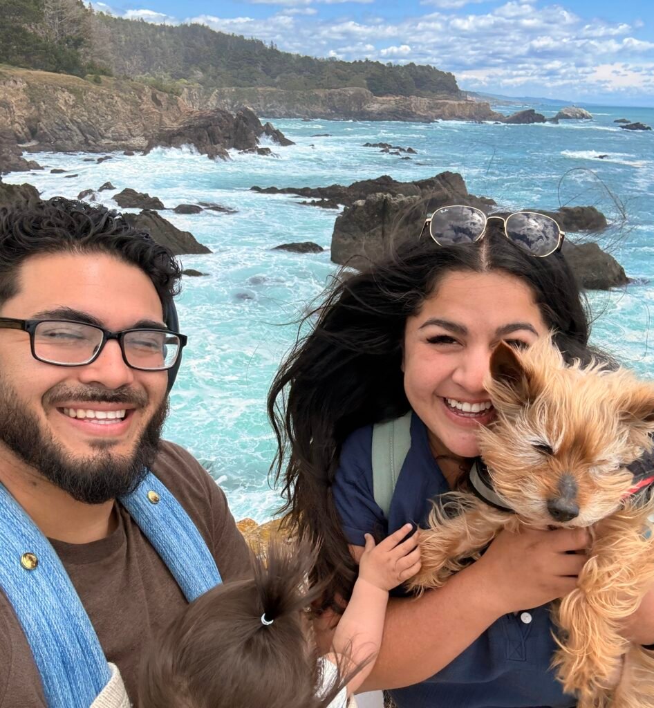 my family and I at the coastal bluff in sonoma.